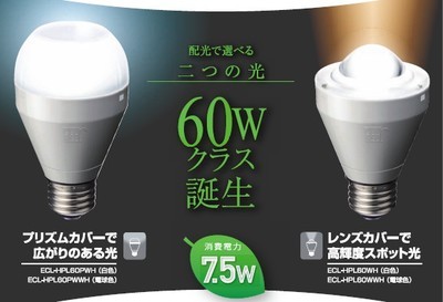 日廠Ecorica新品LED燈泡上市 低功耗高亮度，引領(lǐng)家居照明新趨勢(shì)